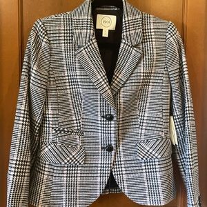 NWT 1901 Plaid Blazer- 4 petite